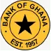Seal of the Bank of Ghana: orange circular emblem with a black central star, 'BANK OF GHANA' around the top and 'EST. 1957' at the bottom