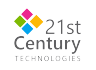 Logo for 21st Century Technologies with four colored diamonds above the company name