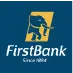 FirstBank logo on a dark blue background with a gold emblem and the words 'FirstBank'.